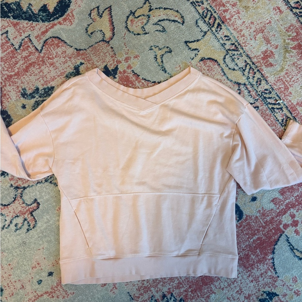 Fabletics Soft Pink V-Neck Top